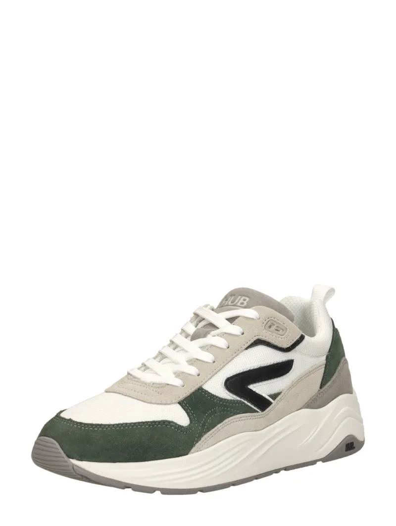 Hub Glide S43, lage sneakers voor heren in groen, foto 2 van 2