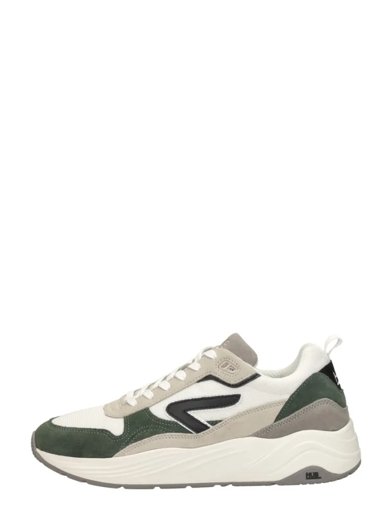 Hub Glide S43, lage sneakers voor heren in groen