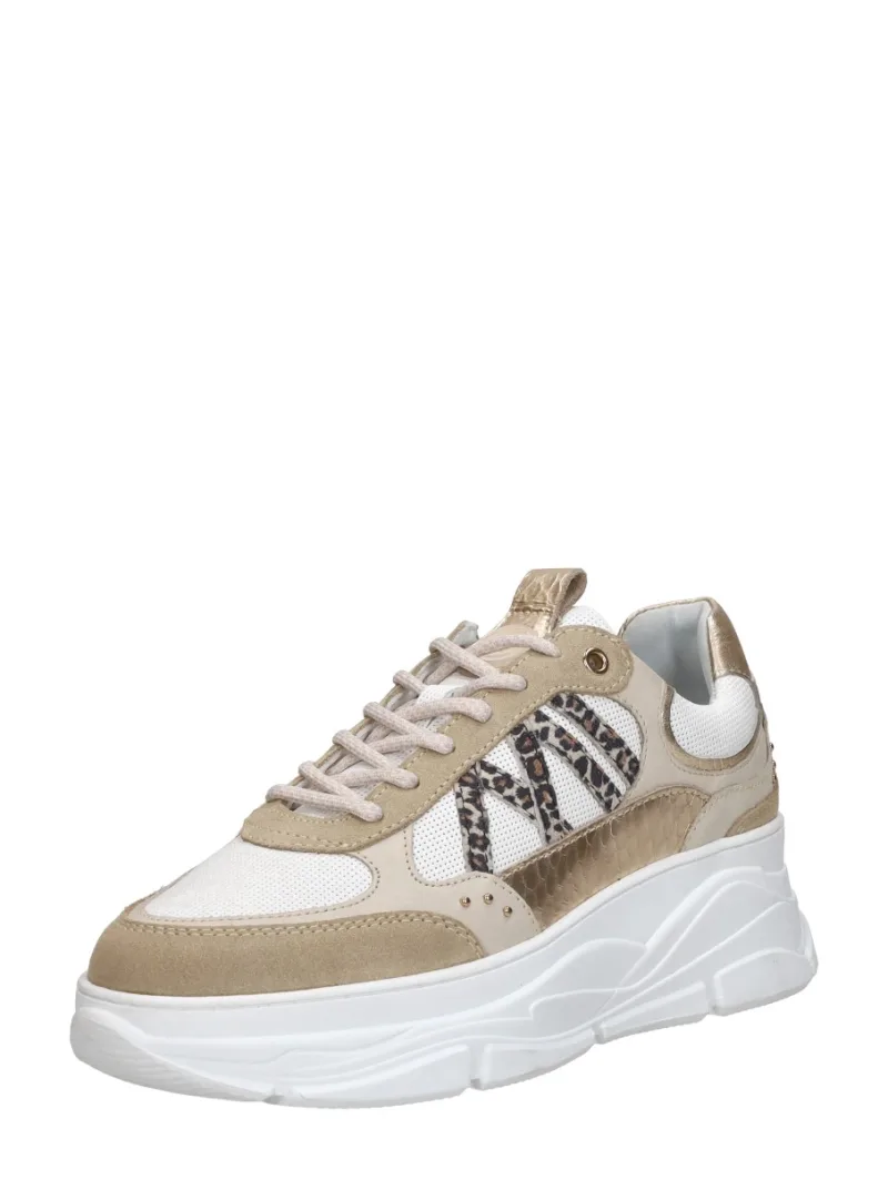 Sub55 Veterschoenen Laag, lage veterschoenen voor dames in beige, foto 2 van 2