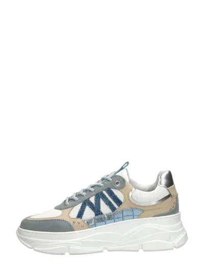Sub55 Veterschoenen Laag, lage veterschoenen voor dames in licht blauw, foto 1 van 4