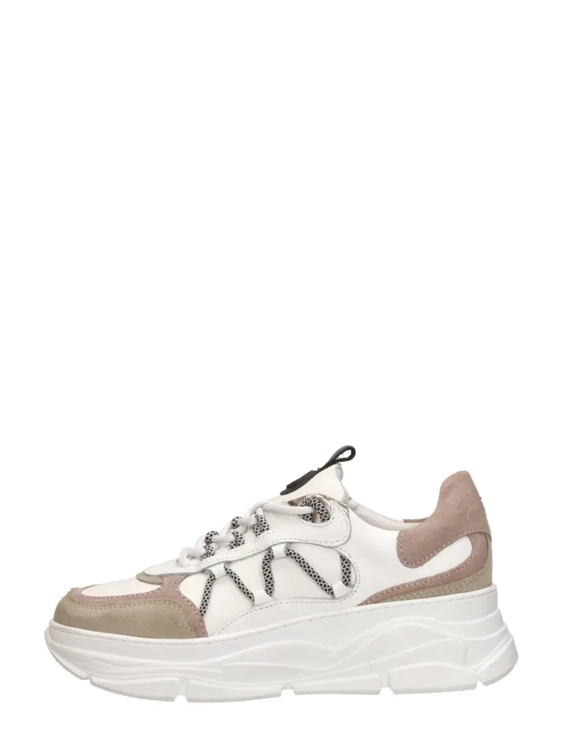 Sub55 Veterschoenen Laag, lage veterschoenen voor dames in beige