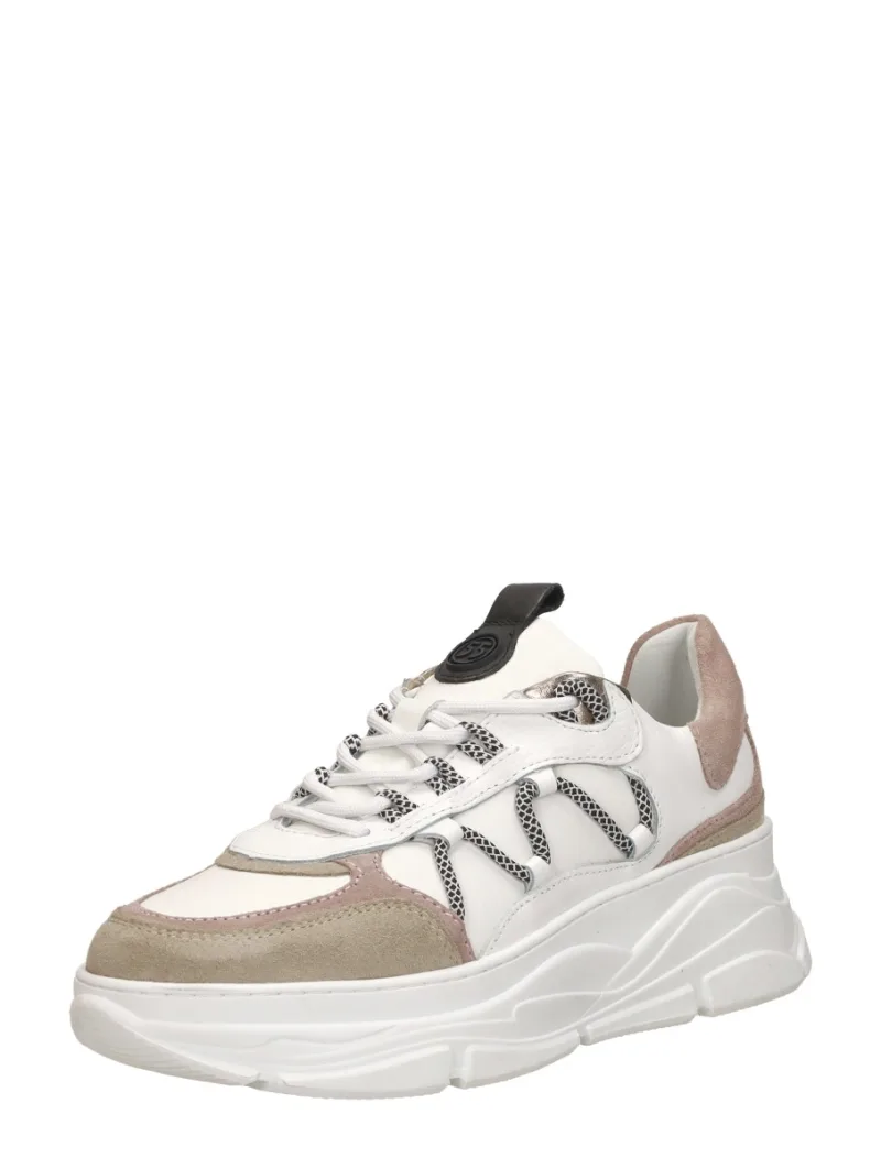 Sub55 Veterschoenen Laag, lage veterschoenen voor dames in beige, foto 2 van 2