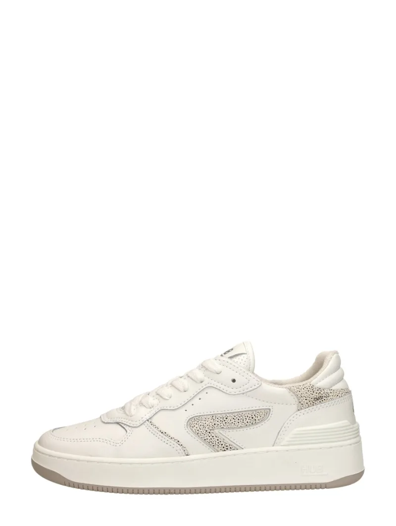 Hub Smash L67, lage sneakers voor dames in wit