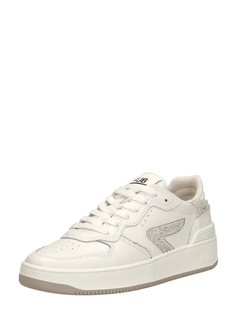 Hub Smash L67, lage sneakers voor dames in wit, foto 2 van 2