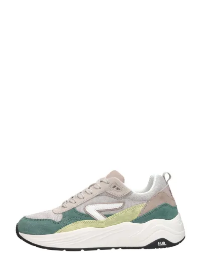 Hub Glide S43, lage sneakers voor dames in groen, foto 1 van 4