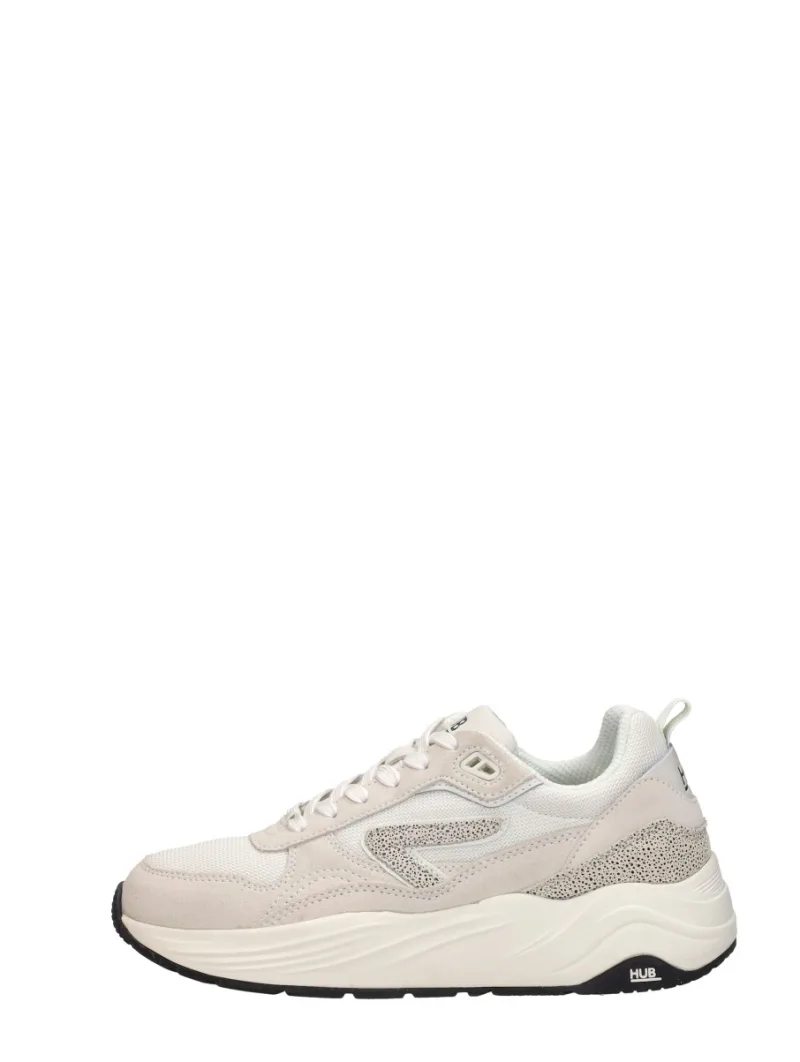 Hub Glide S46, lage sneakers voor dames in wit
