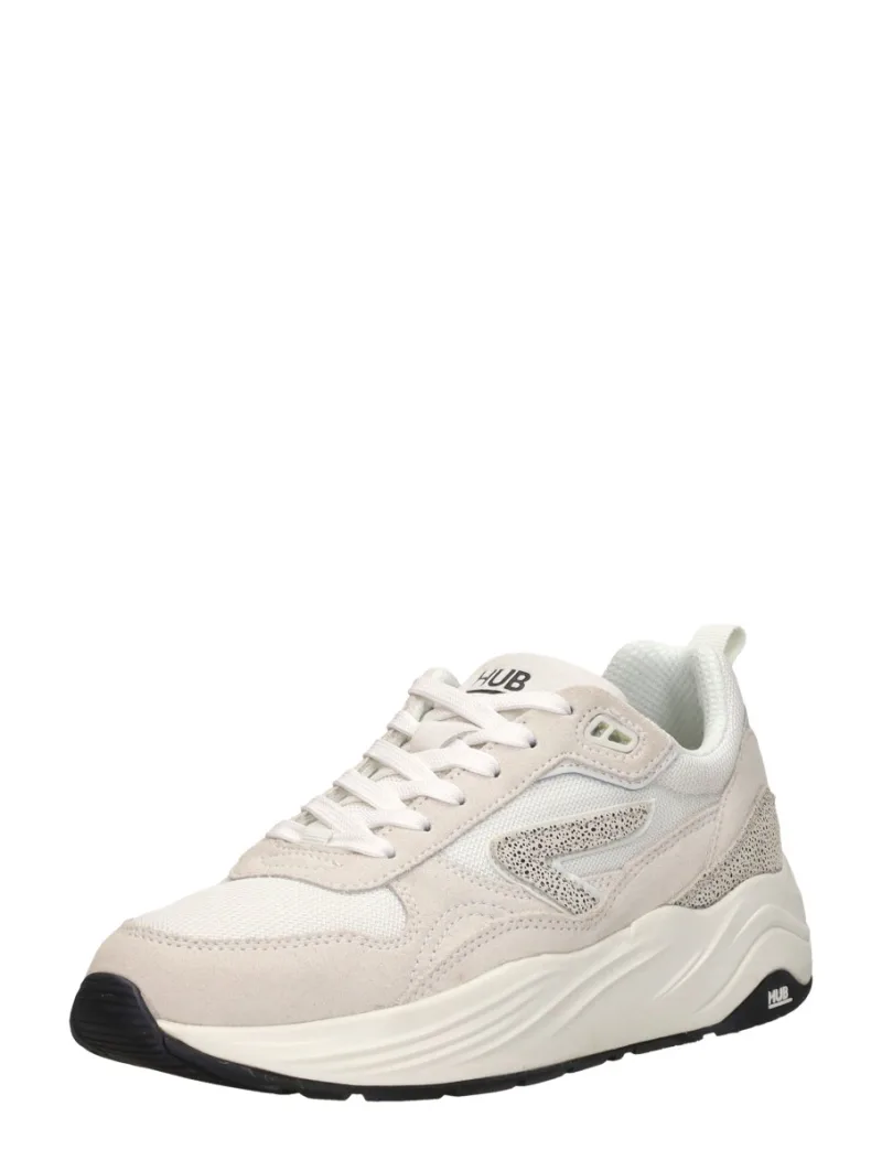 Hub Glide S46, lage sneakers voor dames in wit, foto 2 van 2