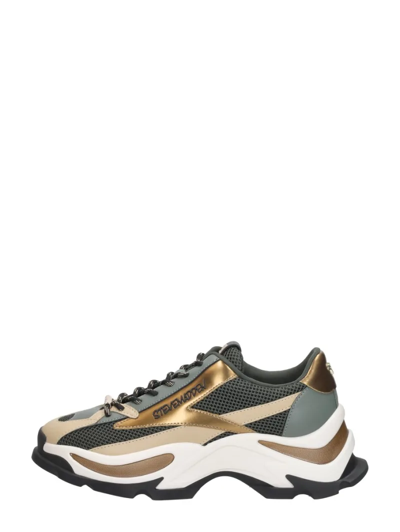 Steve Madden Zoomz, lage sneakers voor dames in khaki