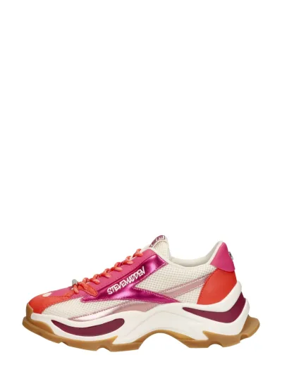 Steve Madden Zoomz, lage sneakers voor dames in fuchsia, foto 1 van 4