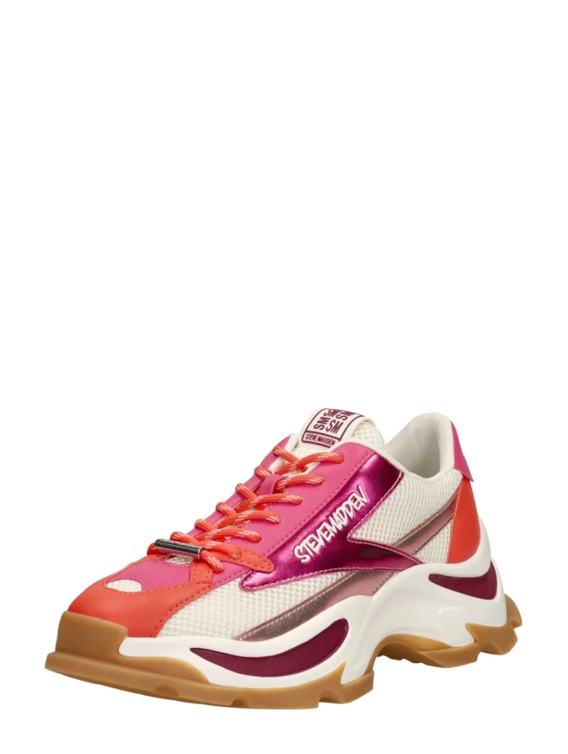 Steve Madden Zoomz, lage sneakers voor dames in fuchsia, foto 2 van 2