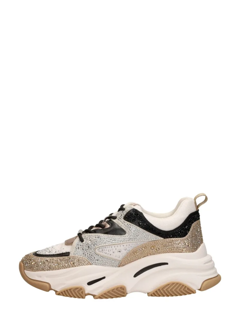 Steve Madden Privy, lage sneakers voor dames in goudkleur