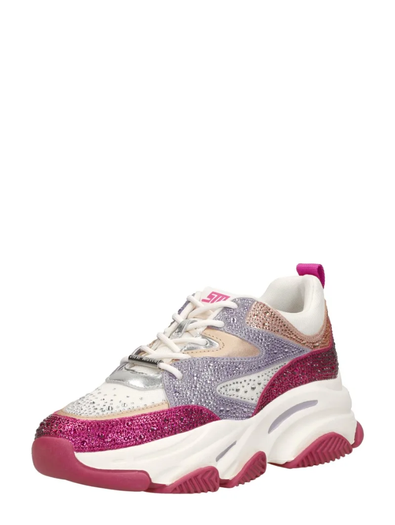 Steve Madden Privy, lage sneakers voor dames in fuchsia, foto 2 van 2