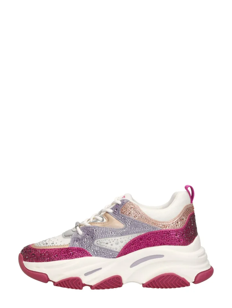 Steve Madden Privy, lage sneakers voor dames in fuchsia