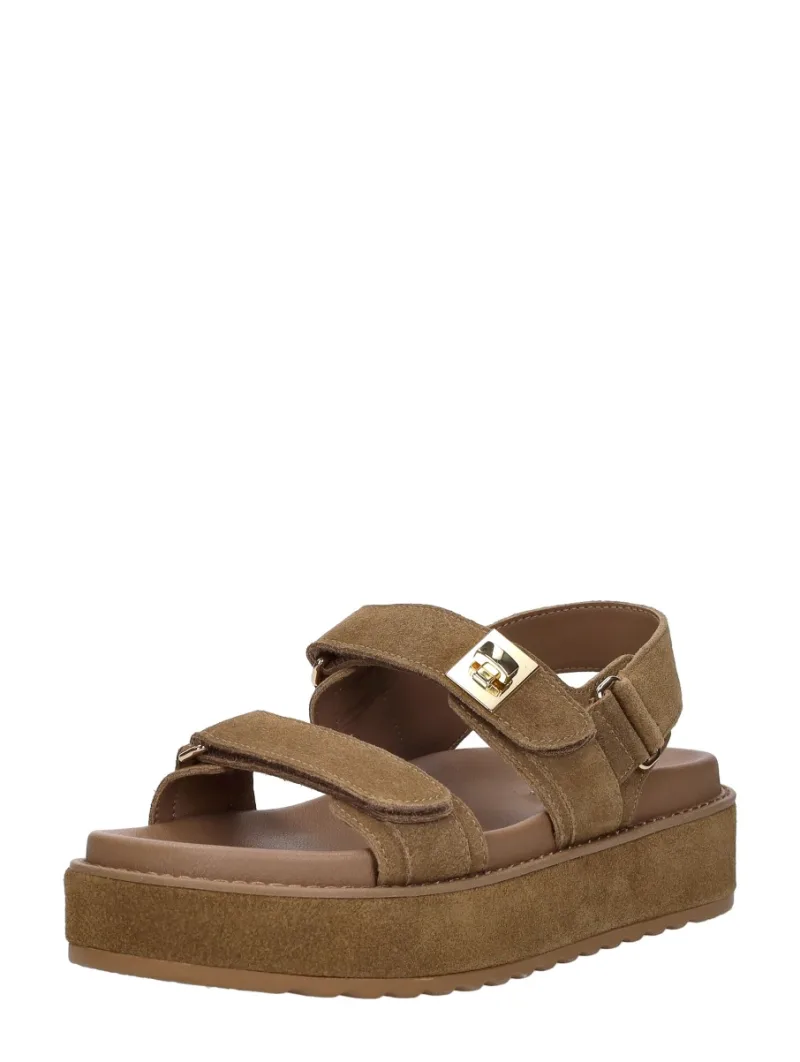 Steve Madden Bigmona, sandalen plat voor dames in cognac, foto 2 van 2
