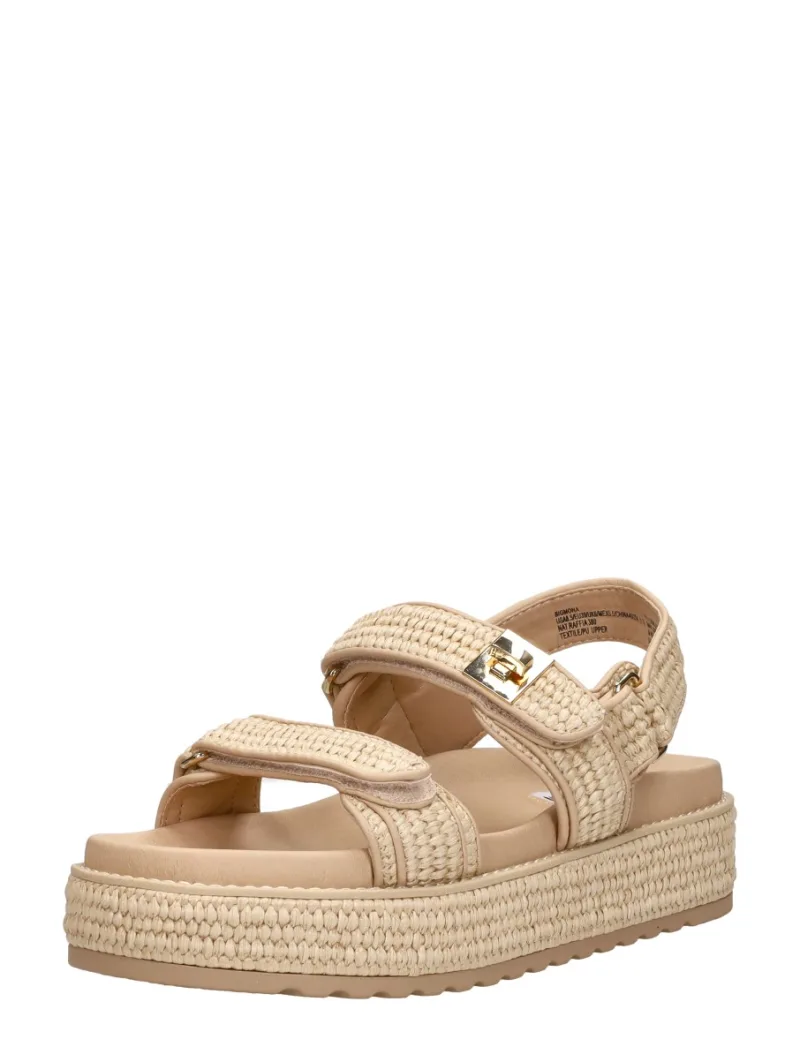Steve Madden Bigmona, sandalen plat voor dames in beige, foto 2 van 2