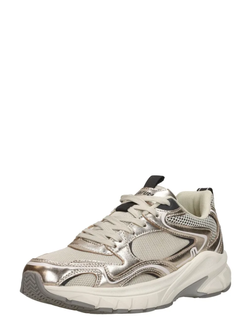 Maruti Novi, lage veterschoenen voor dames in goudkleur, foto 2 van 2