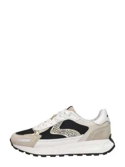 Maruti June, lage veterschoenen voor dames in beige, foto 1 van 4