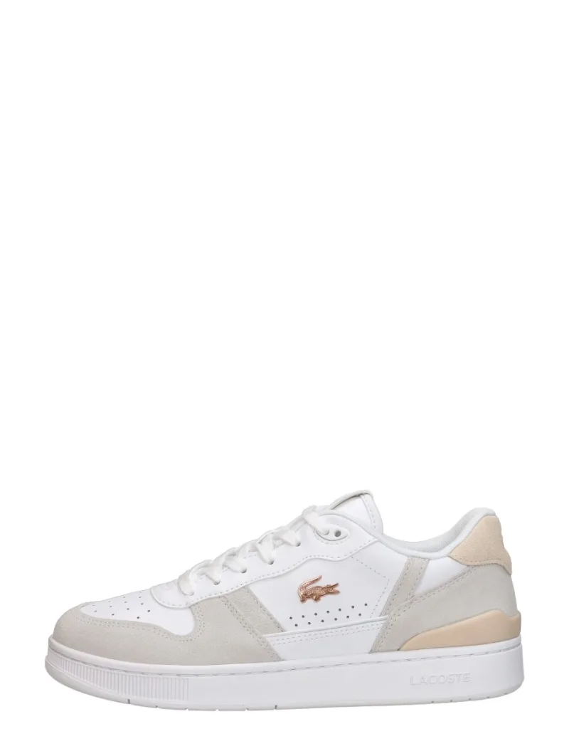Lacoste T-Clip, lage sneakers voor dames in wit