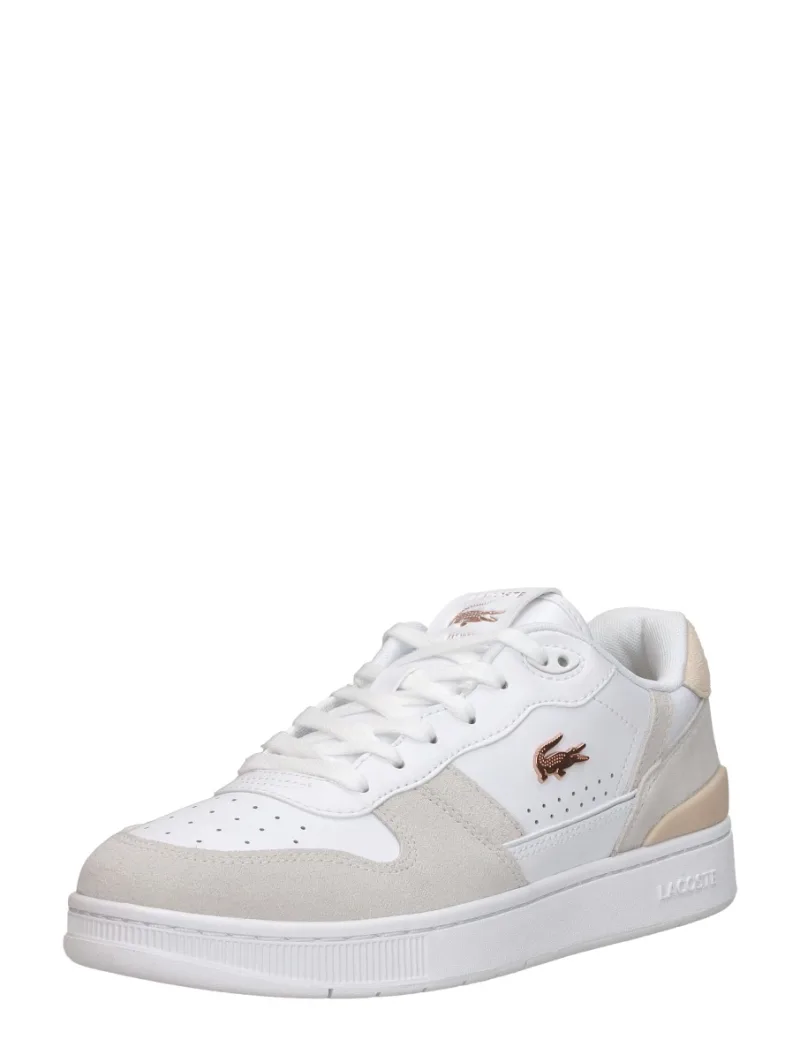 Lacoste T-Clip, lage sneakers voor dames in wit, foto 2 van 2