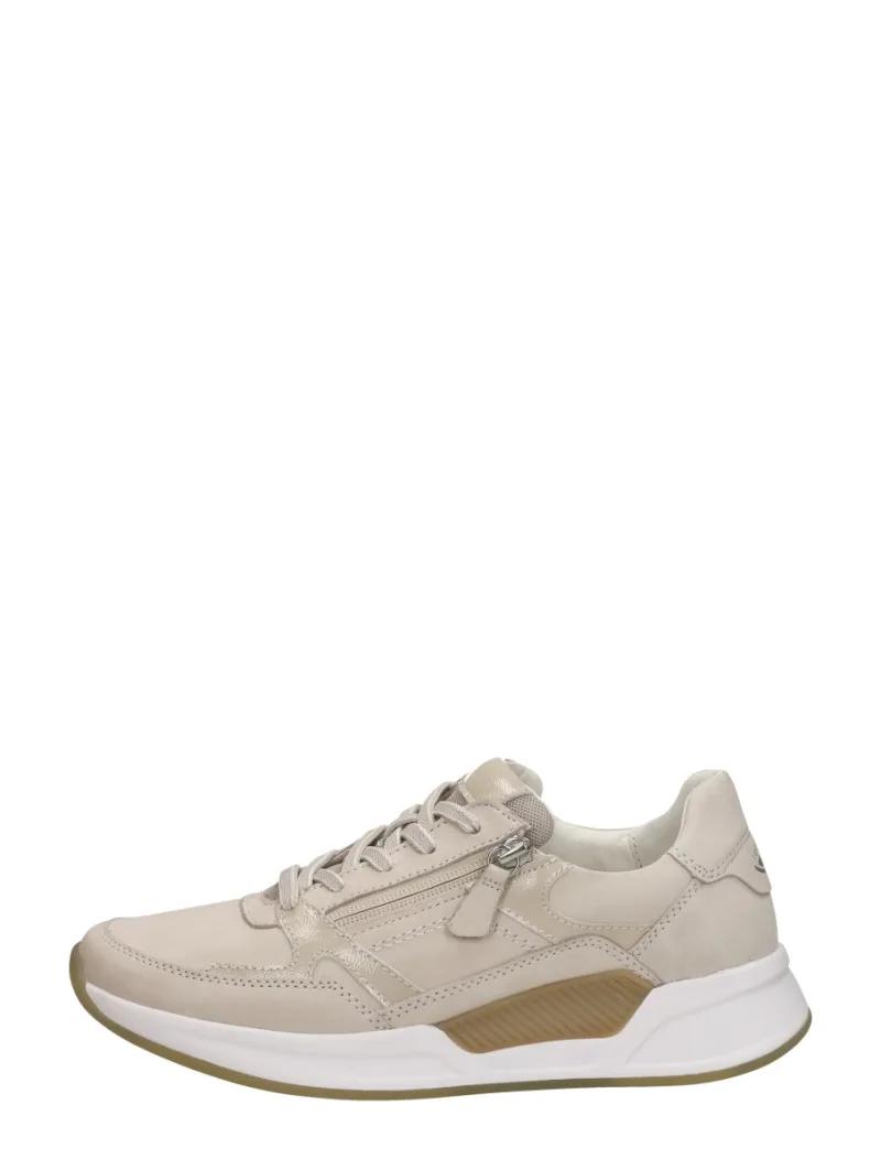 Gabor Rollingsoft, lage veterschoenen voor dames in beige
