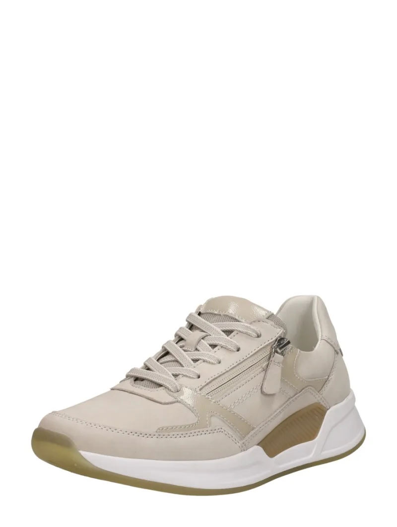 Gabor Rollingsoft, lage veterschoenen voor dames in beige, foto 2 van 2