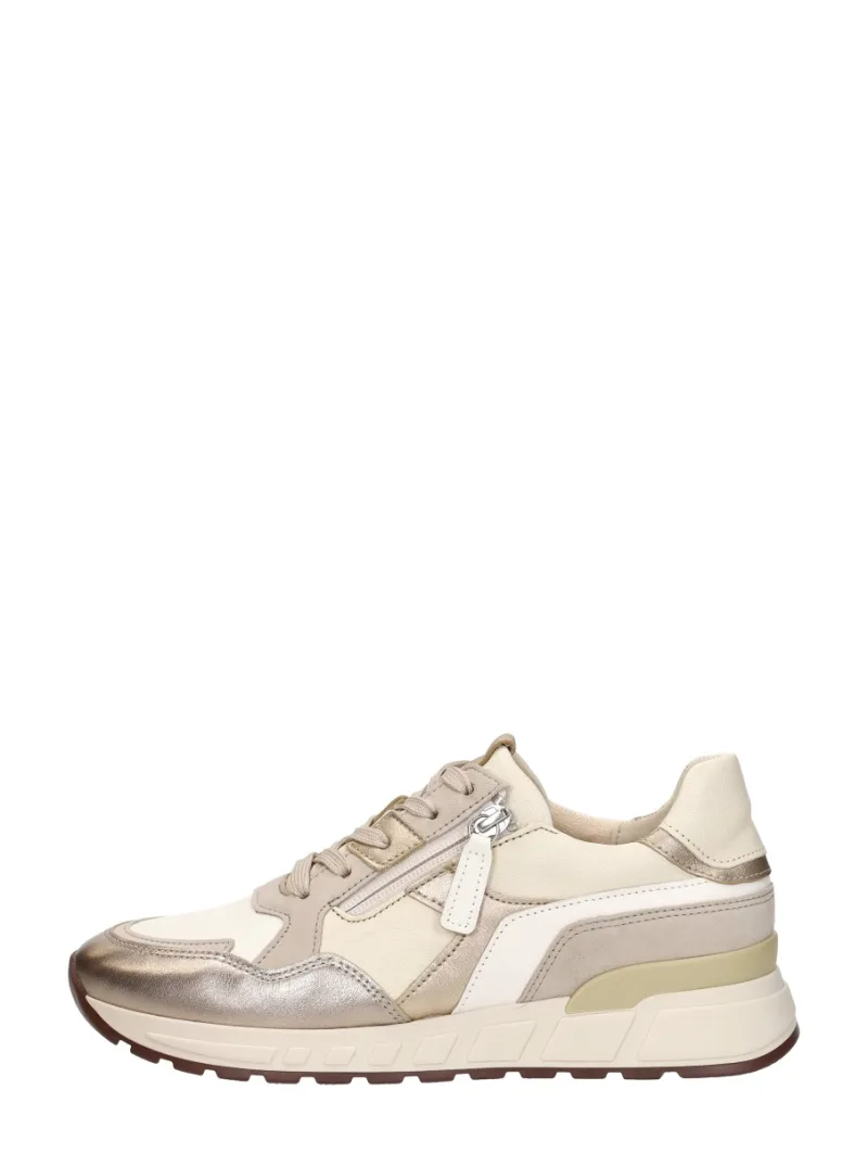 Gabor Sneakers Laag, lage veterschoenen voor dames in beige
