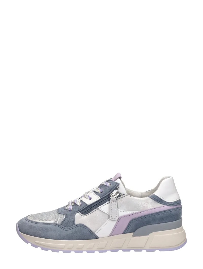 Gabor Sneakers Laag, lage veterschoenen voor dames in blauw