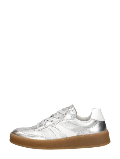 Gabor Sneakers Laag zilver, lage veterschoenen voor dames in zilverkleur, foto 1 van 4