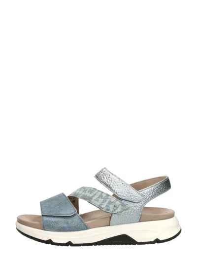 Gabor Rollingsoft, sandalen plat voor dames in blauw, foto 1 van 4