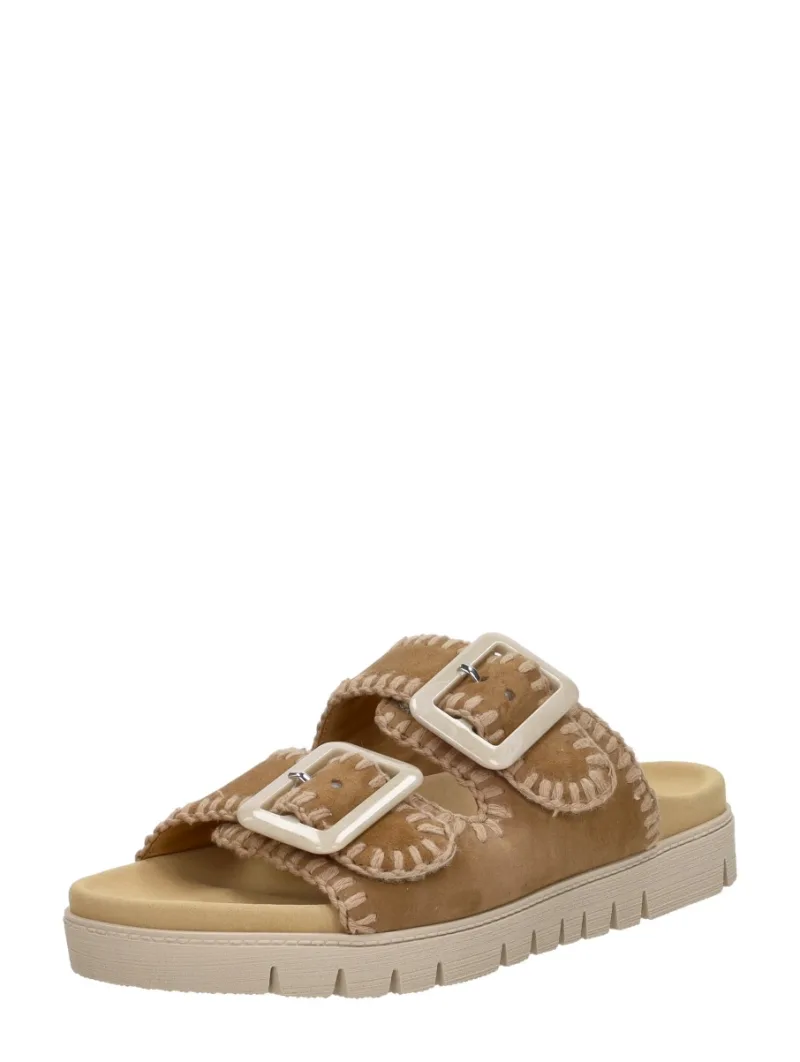 Gabor Open Teen, open slippers voor dames in beige, foto 2 van 2