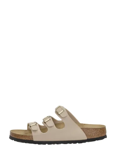 Birkenstock Florida, open slippers voor dames in beige, foto 1 van 4