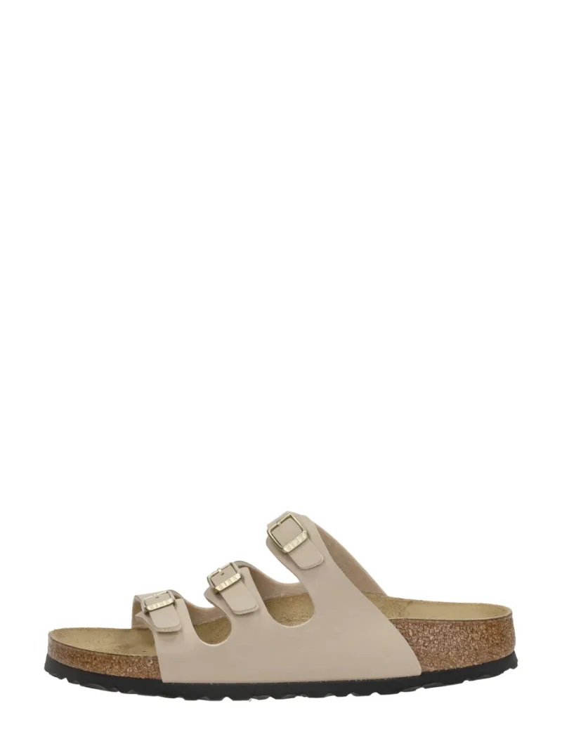 Birkenstock Florida, open slippers voor dames in beige