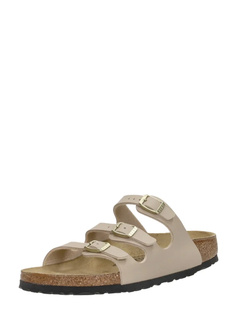 Birkenstock Florida, open slippers voor dames in beige, foto 2 van 2