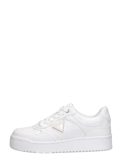 Guess Miram 6, lage sneakers voor dames in wit, foto 1 van 4