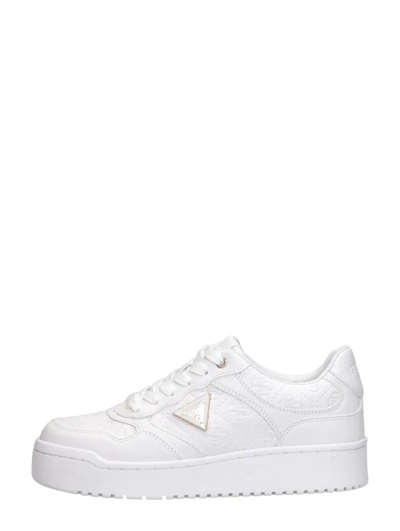 Guess Miram 6, lage sneakers voor dames in wit, foto 1 van 4