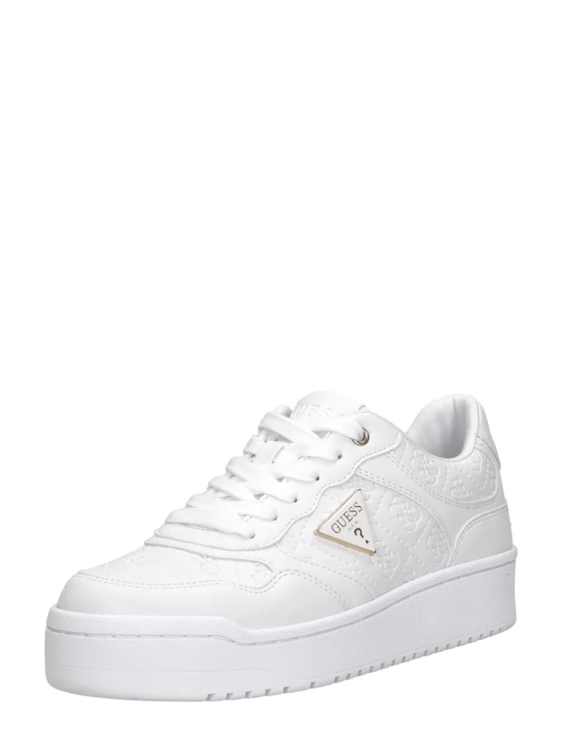 Guess Miram 6, lage sneakers voor dames in wit, foto 2 van 2