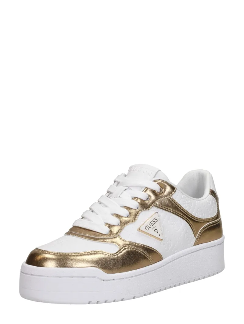 Guess Miram 6, lage sneakers voor dames in goudkleur, foto 2 van 2