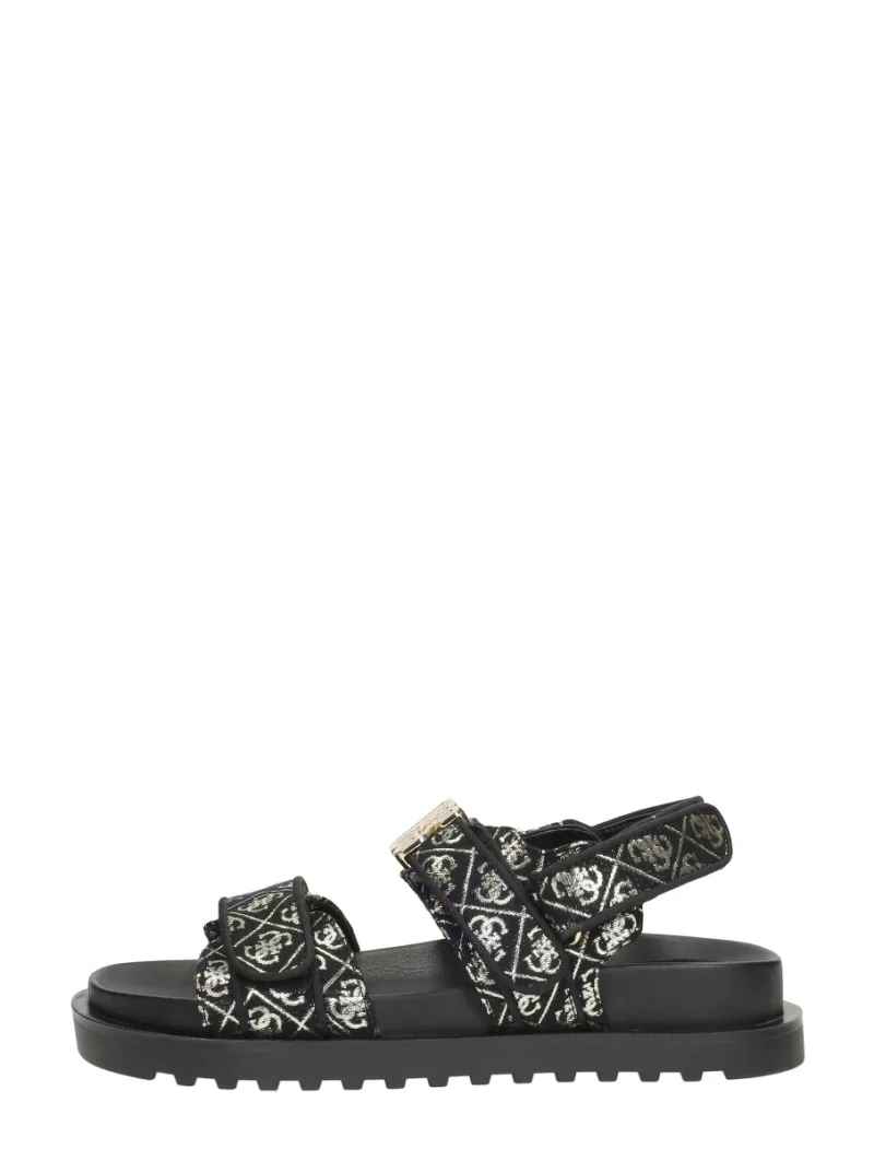 Guess Fabelis, sandalen plat voor dames in zwart