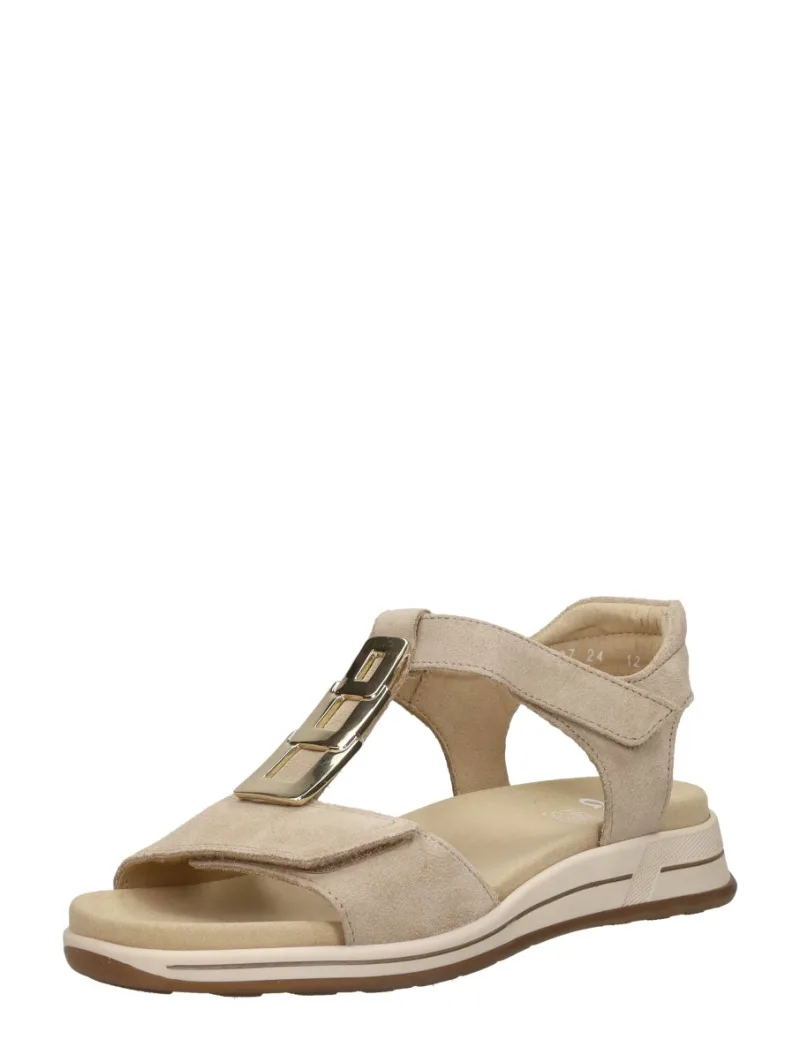 Ara Osaka-S, sandalen plat voor dames in beige, foto 2 van 2