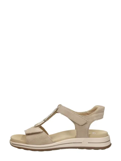 Ara Osaka-S, sandalen plat voor dames in beige, foto 1 van 4