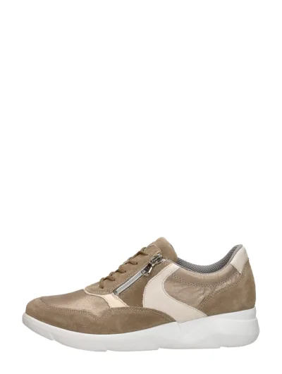 Waldläufer K-Funky, lage veterschoenen voor dames in brons, foto 1 van 4