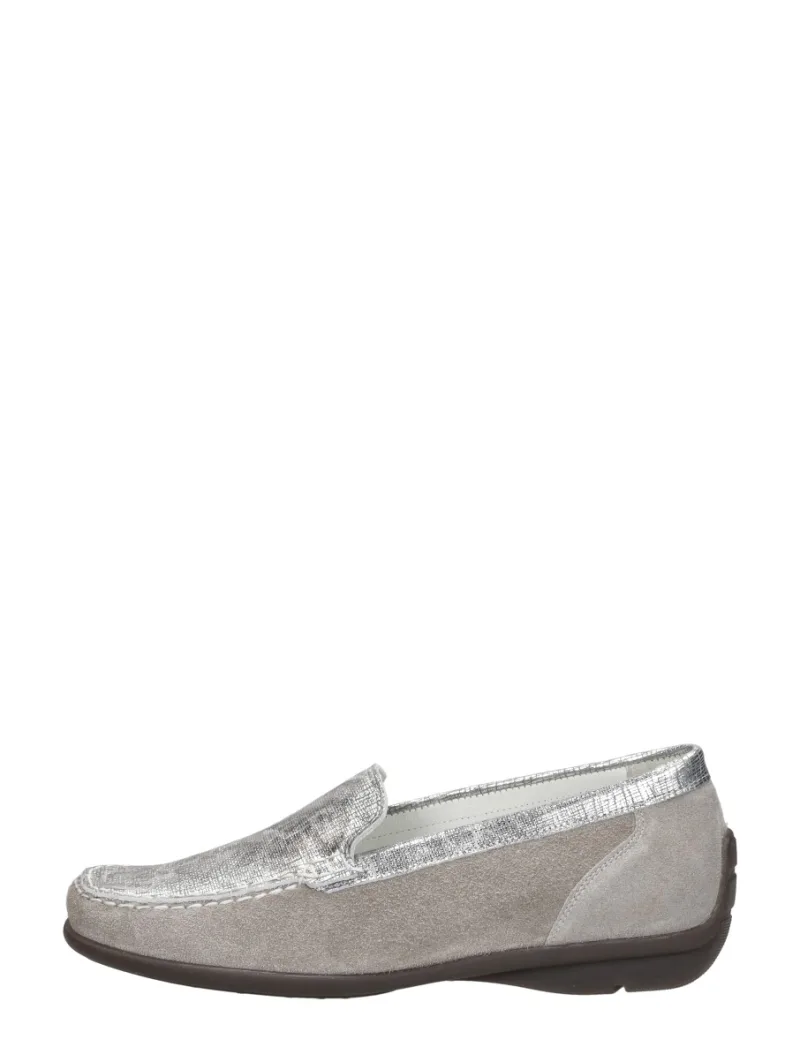 Waldläufer Harriet zilver, mocassins & loafers voor dames in zilverkleur