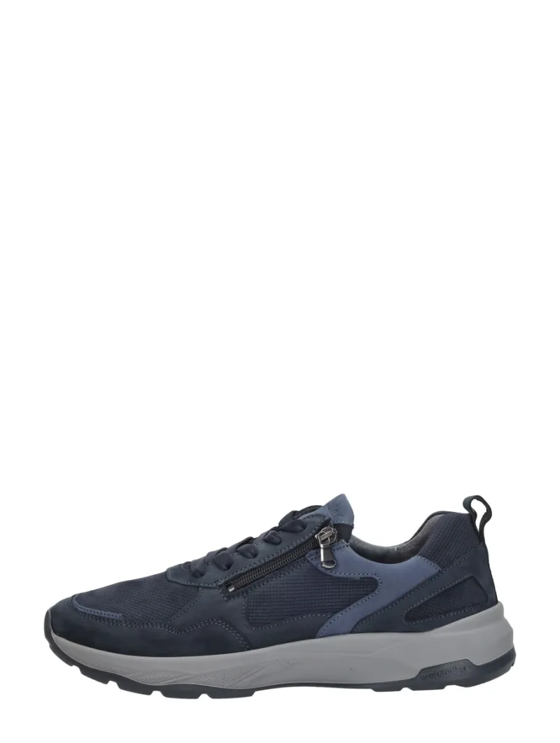 Waldläufer H-Tom, lage veterschoenen voor heren in blauw