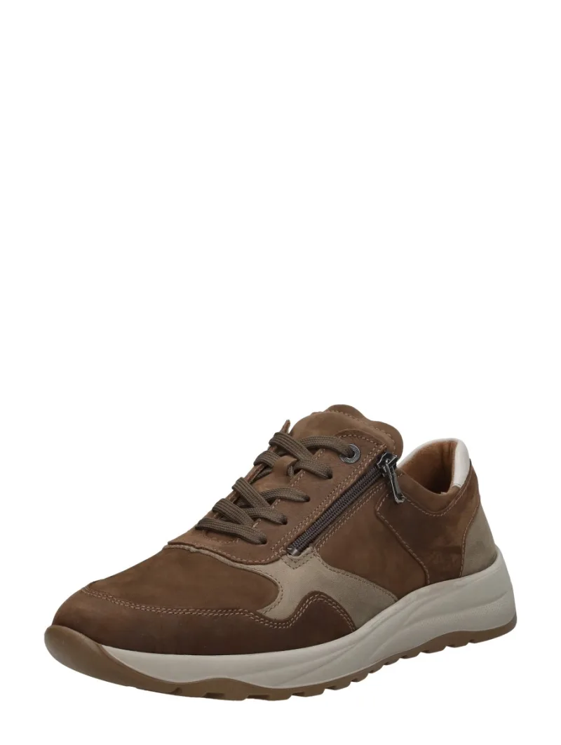 Waldläufer K-John, lage veterschoenen voor heren in cognac, foto 2 van 2