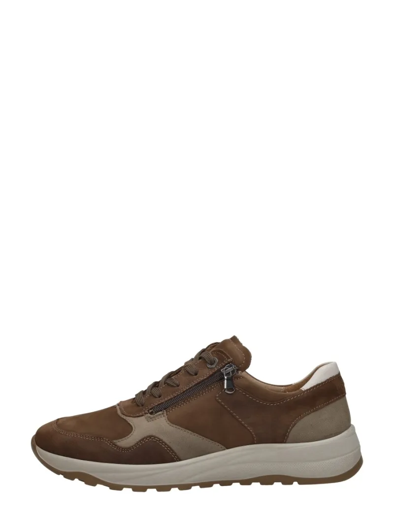Waldläufer K-John, lage veterschoenen voor heren in cognac