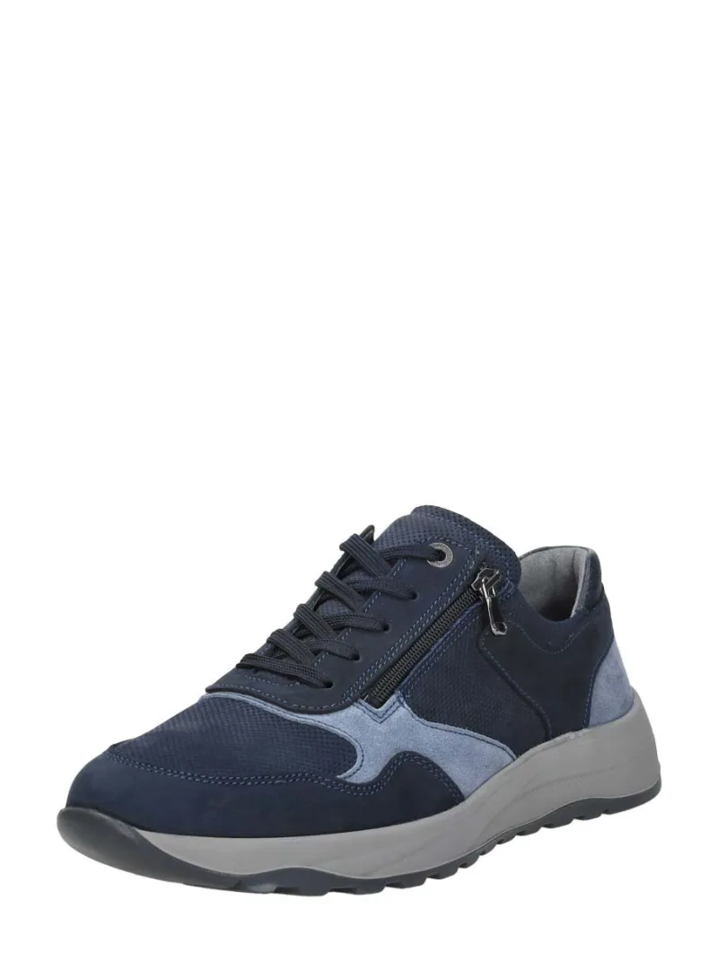 Waldläufer K-John, lage veterschoenen voor heren in blauw, foto 2 van 2
