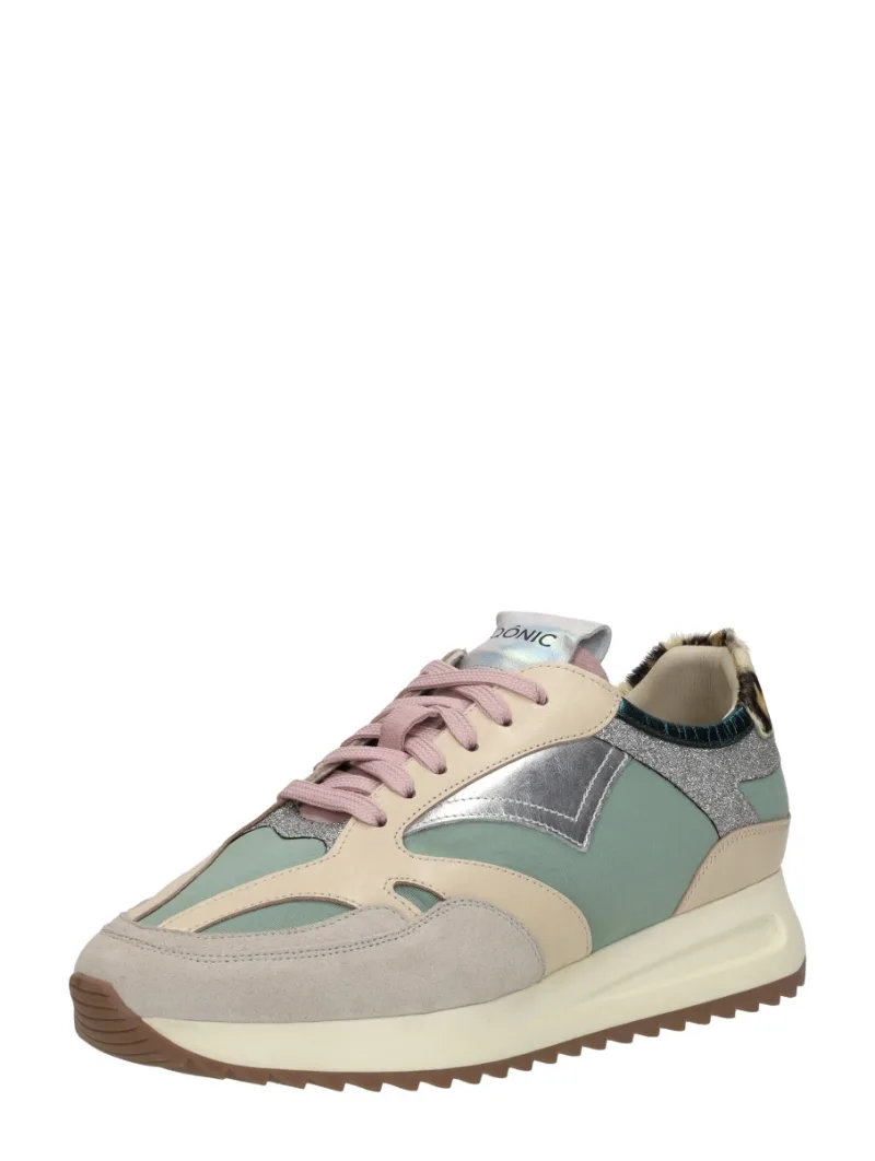 Iqonic Michelle, lage sneakers voor dames in groen, foto 2 van 2