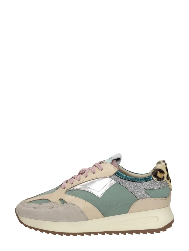 Iqonic Michelle, lage sneakers voor dames in groen