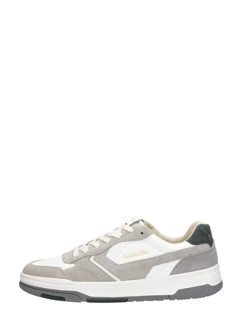 Pantofola D'Oro Coppa licht grijs, lage sneakers voor heren in lichtgrijs