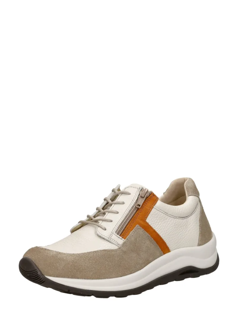 Wolky Comrie, lage veterschoenen voor dames in gebroken wit, foto 2 van 2